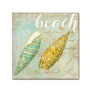 35 in. x 35 in. "Turquoise Beach II" by Color Bakery Printed Canvas Wall Art