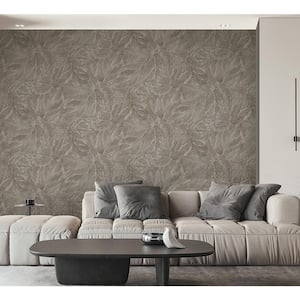 Aspen Stone Leaf Textured Non-pasted Vinyl Wallpaper