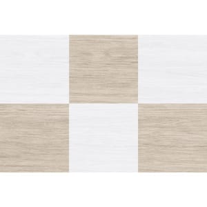 3 MIL 12 in. W x 12 in. L Kingsley Brown Natural Water Resistant Peel and Stick Vinyl Floor Tiles (20-Tile, 20 sq. ft.)