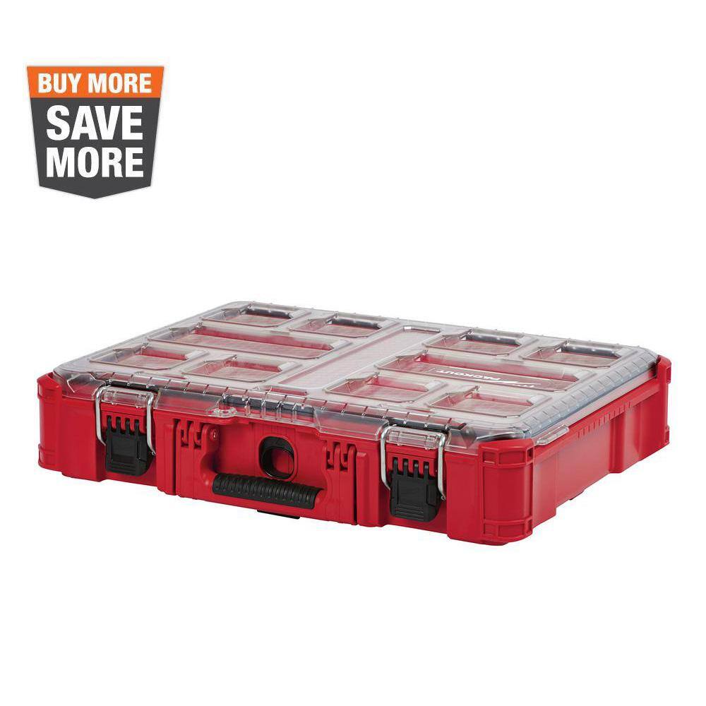 Milwaukee PACKOUT 11-Compartment Impact Resistant Portable Small Parts  Organizer 48-22-8430 The Home Depot