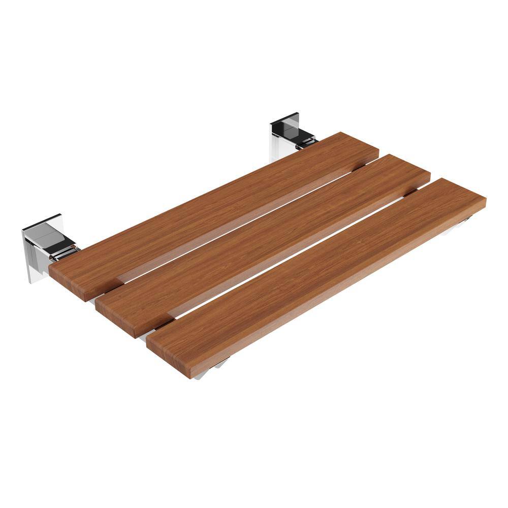 Rochen 12.4 in. Teak Wall Mounted Shower Seat