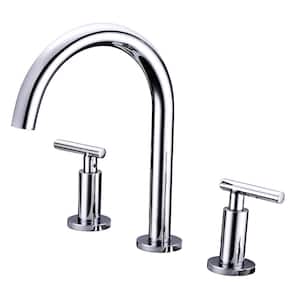 Widespread 2-Handle High Arc Bathroom Faucet in Chrome