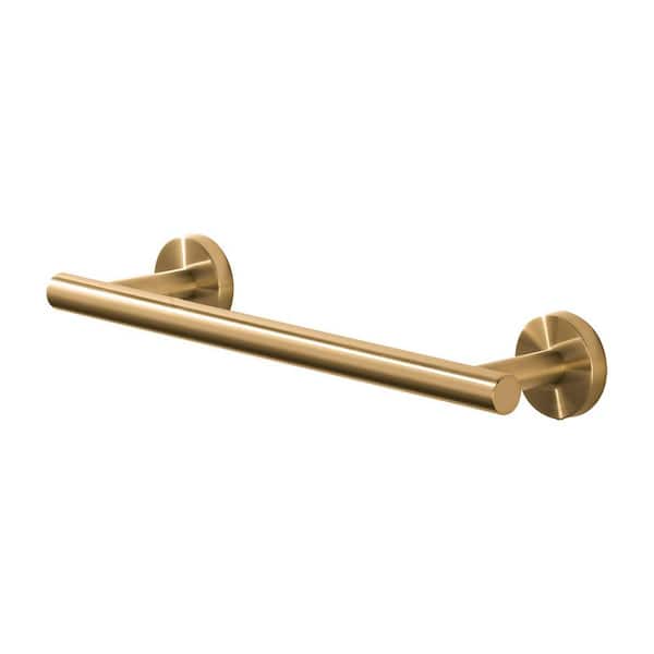 1 Pack 12 in. Stainless Steel Wall Mounted Single Towel Bar in Gold