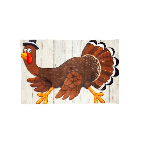 Evergreen Turkey Mat Peeper 42 in. x 26 in. Layering Door Mat
