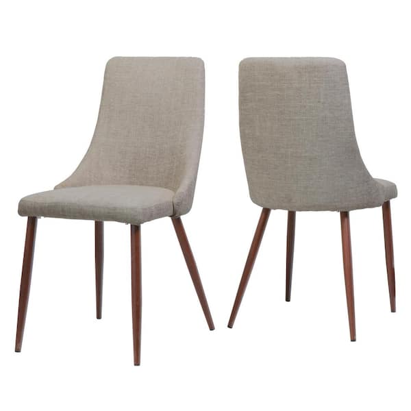 Noble House Sabina Wheat Upholstered Dining Chairs (Set of 2)