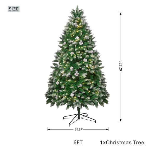moda furnishings Stephanie 6' Pre-Lit Lighted Artificial