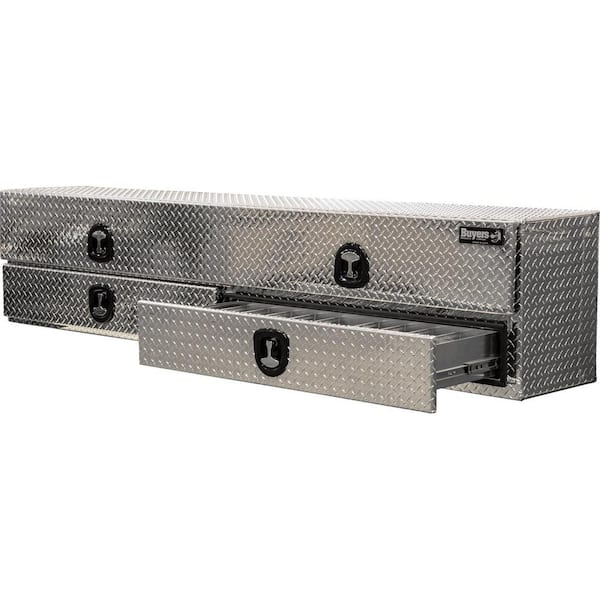 Lund 24 in Gloss Black Steel Full Size Chest Truck Tool Box with mounting hardware and keys included Lund 24 in Gloss Black Steel Full Size Chest Truck Tool Box with mounting hardware and keys included