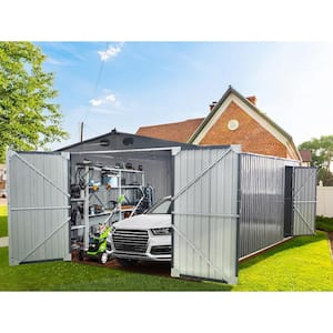 20 ft. W x 13 ft. D Metal Shed with 4 Vents (260 sq. ft.)