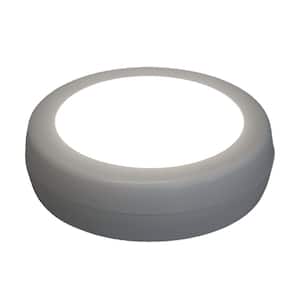 LED White Adjustable Puck Light with Remote (2-Pack)