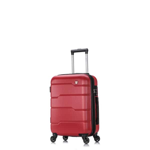 DUKAP Rodez 20 in. Red Lightweight Hardside Spinner Carry-on