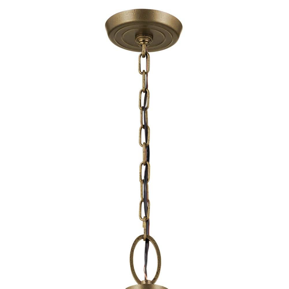 Elegant Topiary 6-Light Character Bronze Chandelier with Vintage Candle Sleeves