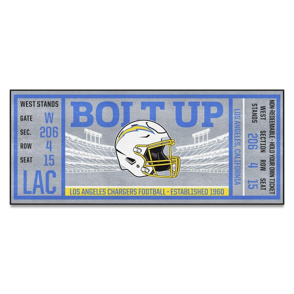 NFL - Los Angeles Chargers Ticket Runner 30'x72'
