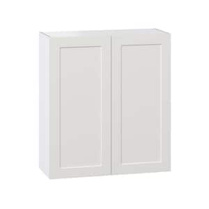 36 in. W x 40 in. H x 14 in. D Littleton Painted Gray Recessed Assembled Wall Kitchen Cabinet