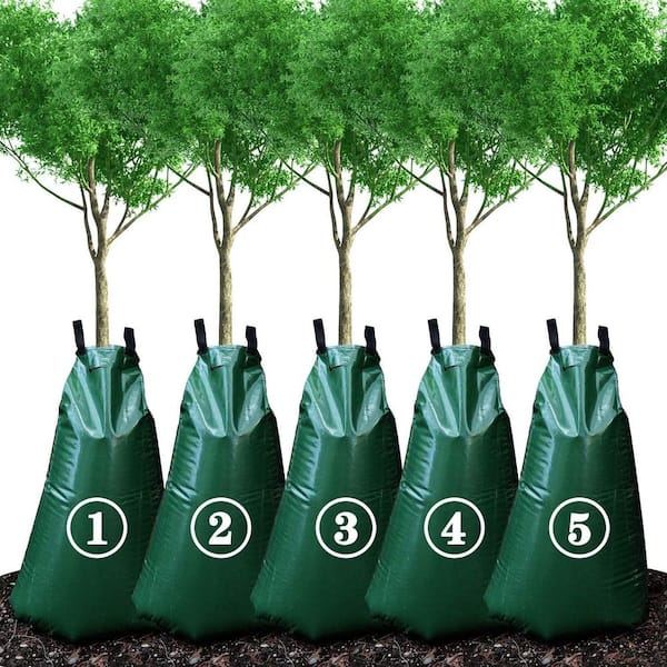 20 Gal. PVC Tree Watering Bag for Slow Release Drip Irrigation, Reusable Heavy Duty Water Bags