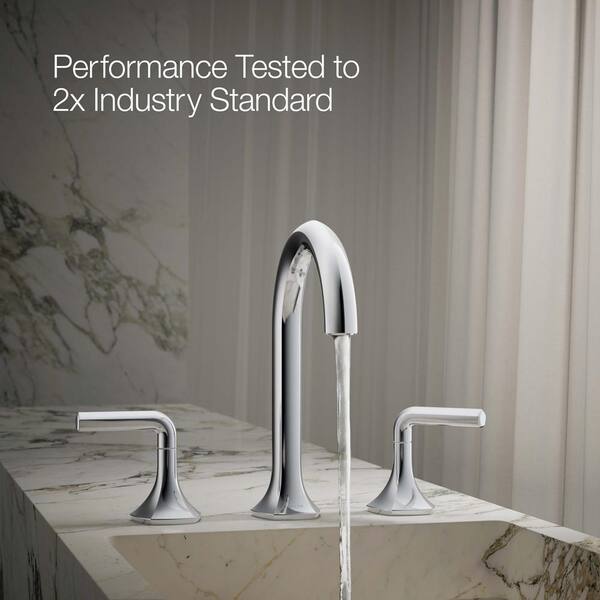 KOHLER Occasion Bathroom Sink Faucet Spout with Cane Design in Polished Chrome