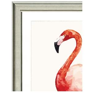 "Fiery flamingo I" Framed Archival Paper Wall Art (26 in. x 32 in. in full size)