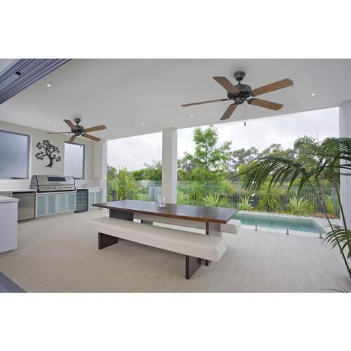 Nomad 52 in. Indoor/Outdoor English Bronze Ceiling Fan with Reversible Motor Savoy House Ceiling Fans Without Lights