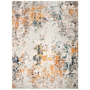Madison Gray/Beige 12 ft. x 18 ft. Geometric Abstract Area Rug