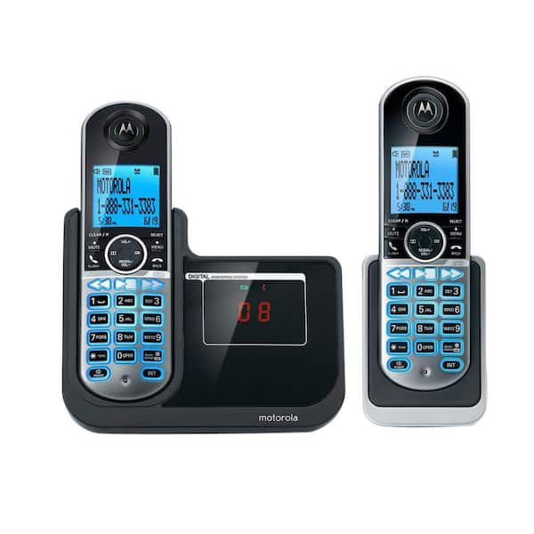 MOTOROLA DECT 6.0 2-Handset Cordless Phone with Answering System