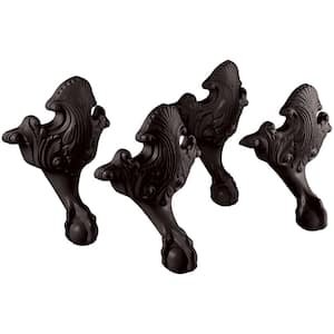 Iron Works Historic Ball and Claw Feet in Iron Black (Set of 4)