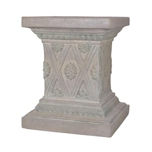 18 in. H Aged Granite Cast Stone Fiberglass Pedestal