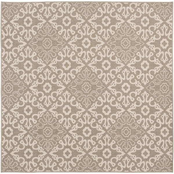 Artistic Weavers Booroomba Taupe 9 ft. x 9 ft. Square Indoor/Outdoor Area Rug