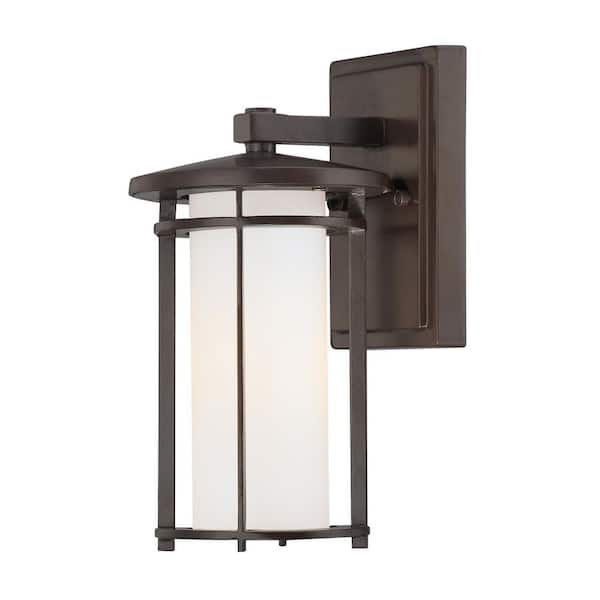 the great outdoors by Minka Lavery Addison Park 1-Light Dorian Bronze Outdoor Wall Lantern Sconce