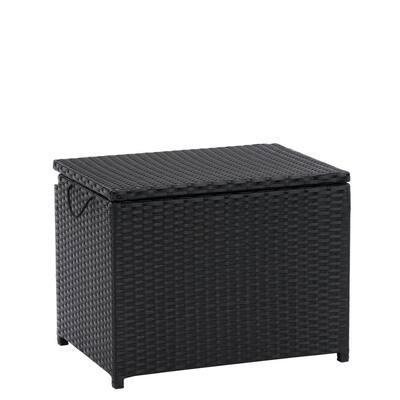 Parksville Black Rattan Insulated Cooler Table