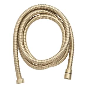 86 in. Stainless Steel Replacement Shower Hose in Matte Gold