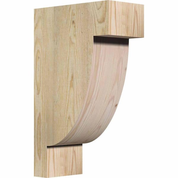 Ekena Millwork 6 In X 12 20 Douglas Fir Alpine Rough Sawn Corbel Cor06x12x20alp00rdf Douglas Fir Alpine Rough Sawn Corbel, Kitchen Island Corbels Home Depot