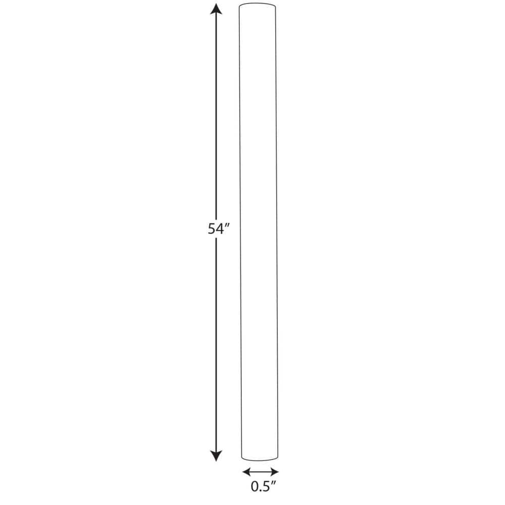 Satin Brass 54-Inch Stem Extension Kit