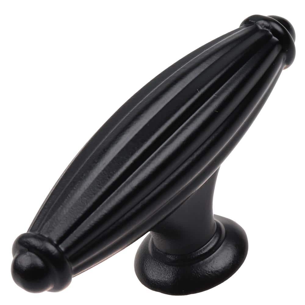2-1/2 in. Matte Black Fluted Cabinet Drawer Knobs (10-Pack) price history on PriceWatchPro