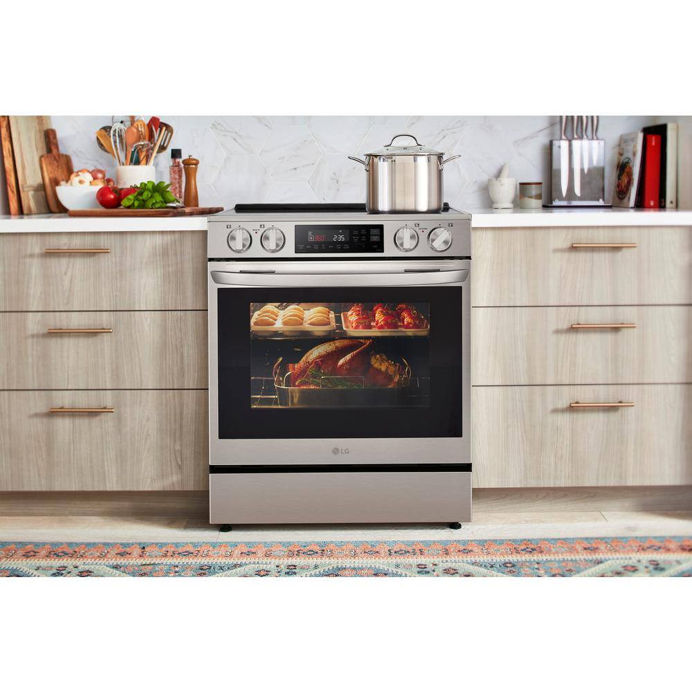 Stainless Steel Smart Induction Slide-In Range with Convection