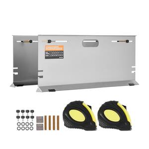 Wheel Alignment Tool, 2-Pack Alignment Tool Toe Plates, Stainless Steel Angle Measurement Tool Plate, 4 Alignment Rods