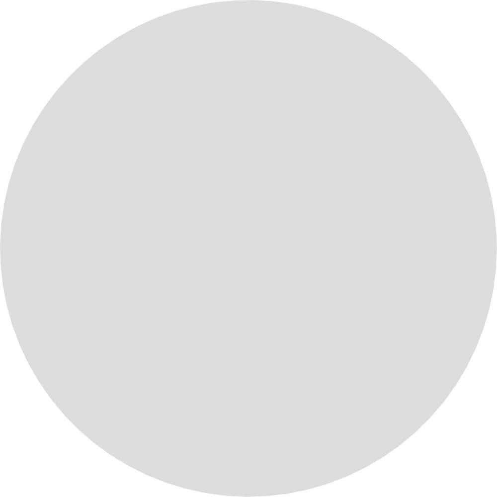 Grayson White Square Edge Rosette, 8" x 8" x 0.5"