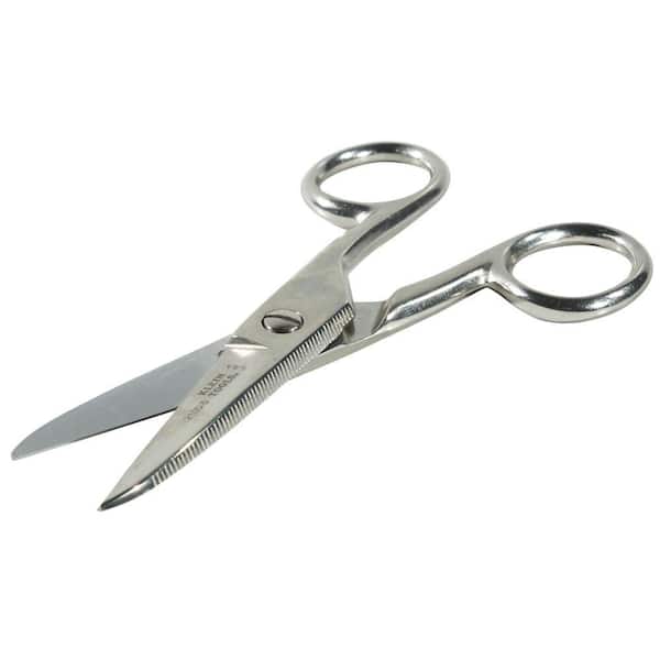 Klein Tools 6 in. Safety Scissors with Large Rings G46HC - The Home Depot