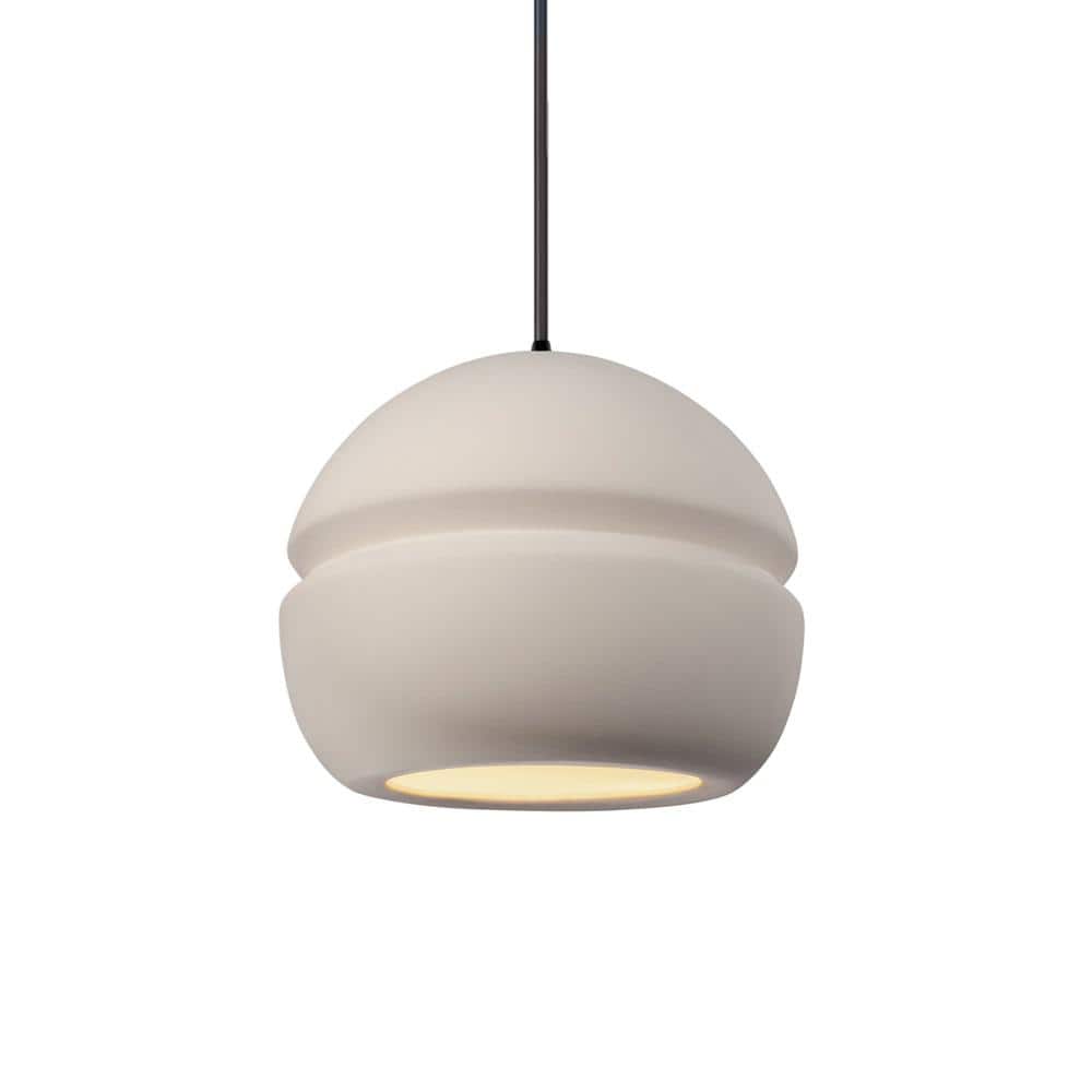 Matte Black Radiance Sphere 8" Mini Pendant Light