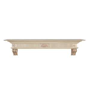 5 ft. Unfinished Paint and Stain Grade Cap-Shelf Mantel