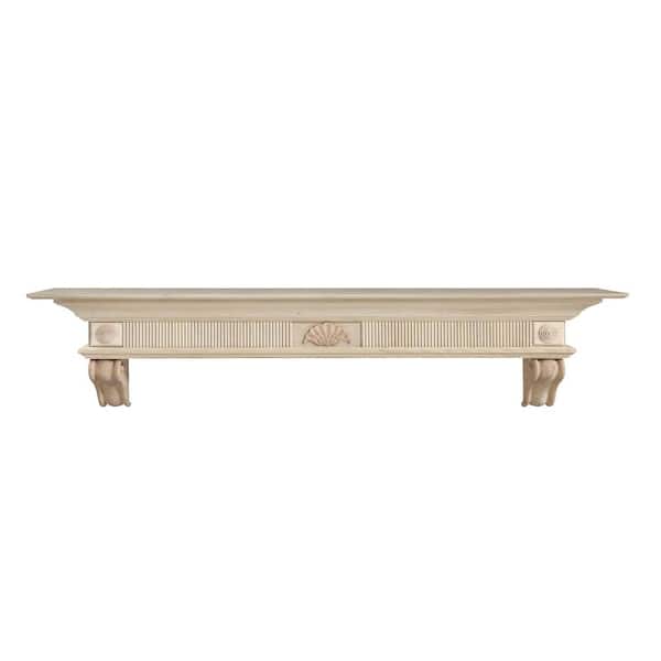 Pearl Mantels 6 ft. Unfinished Paint and Stain Grade Cap-Shelf Mantel