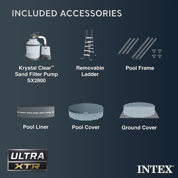 Ultra XTR 24ft. Round 52 in. Deep Soft Sided Above Ground Pool Set with Filter Pump