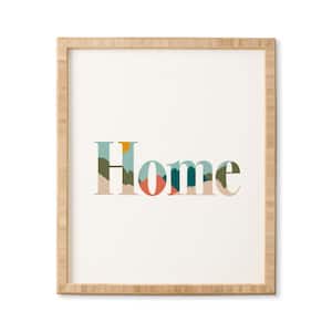 "Home II" by Rachel Szo Bamboo Framed Typography Art Print 14 in. x 16.5 in.