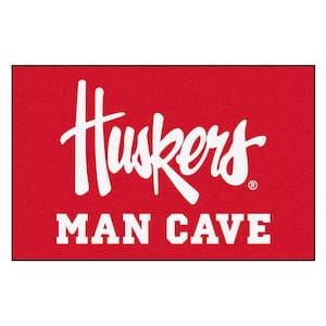 NCAA - University of Nebraska 19 in. x 30 in. Man Cave Starter Indoor Area Rug