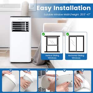 6,000 BTU Portable Air Conditioner Cools 350 Sq. Ft. with Fan, Humidifier and Sleep Modes in White