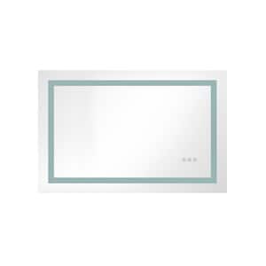 40 in. x 30 in. Bathroom LED Mirror Is Multi-Functional Each Function Is Controlled by A Smart Touch Button