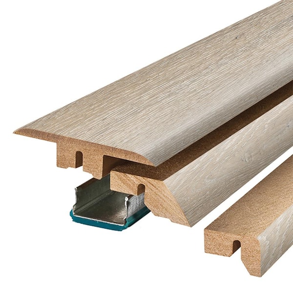 Camden 0.75 in. T x 2.37 in. W x 78.7 in. L Textured Wood Look Laminate Moulding/Trim 4 in 1 Molding