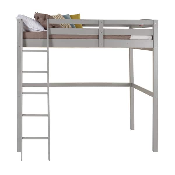 Camaflexi Tribeca Grey Full Size High Loft Bed T1404F - The Home Depot