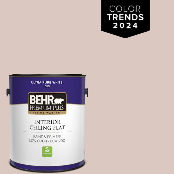 BEHR PREMIUM PLUS 1 gal. #N160-2 Malted Ceiling Flat Interior Paint
