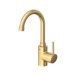 Concetto Single Handle Bar Faucet in Brushed Cool Sunrise