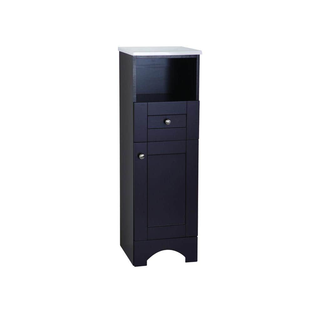 Del Mar 14 in. W x 45 in. H x 14 in. D Bathroom Linen Storage Cabinet in Espresso price history on PriceWatchPro