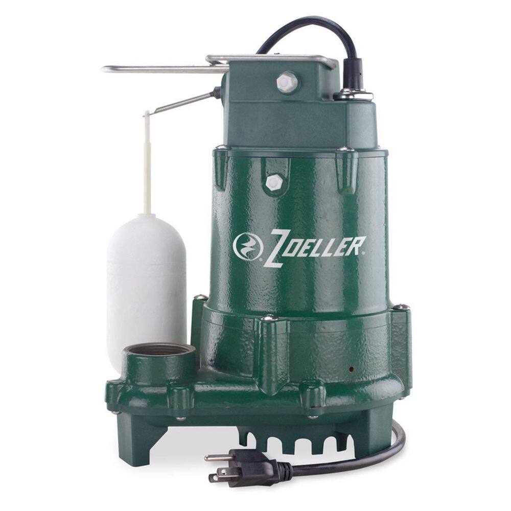 Rugged Pro 1/2 HP Cast Iron Submersible Sump Pump with Vertical Switch
